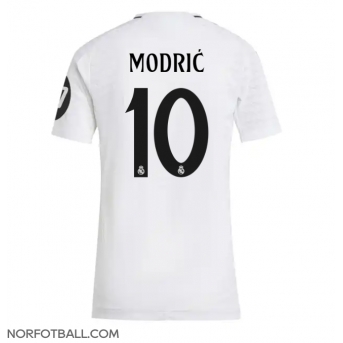 Billige Fotballdrakt Real Madrid Luka Modric #10 Replika Hjemmedrakt Dame 2024-25 Kortermet